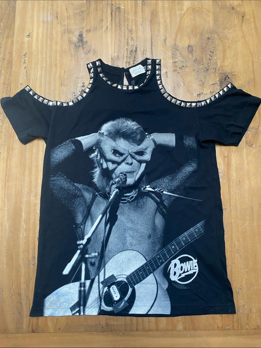 RARE  Alice + Olivia David Bowie Graphic Tee